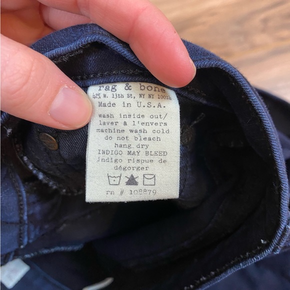 Rag & Bone Skinny Jeans Women's 29 Dark Wash - Picture 7 of 12